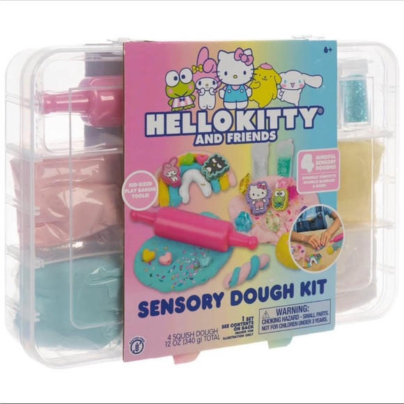Hello Kitty and Friends Sensory Dough Kit - Pink, Blue, Yellow - Picture 2 of 3